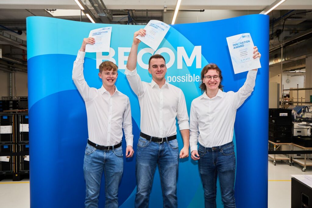 Becom Innovation Award 2025 22 Die Zweitplatzierten des BECOM Innovation Award 2025 feiern ihren Erfolg mit den gewonnenen Auszeichnungen.